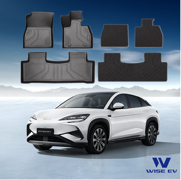 BYD Sealion 7 TPE & Carpet Double-Layer All-Weather Floor Mats 6PCS Set