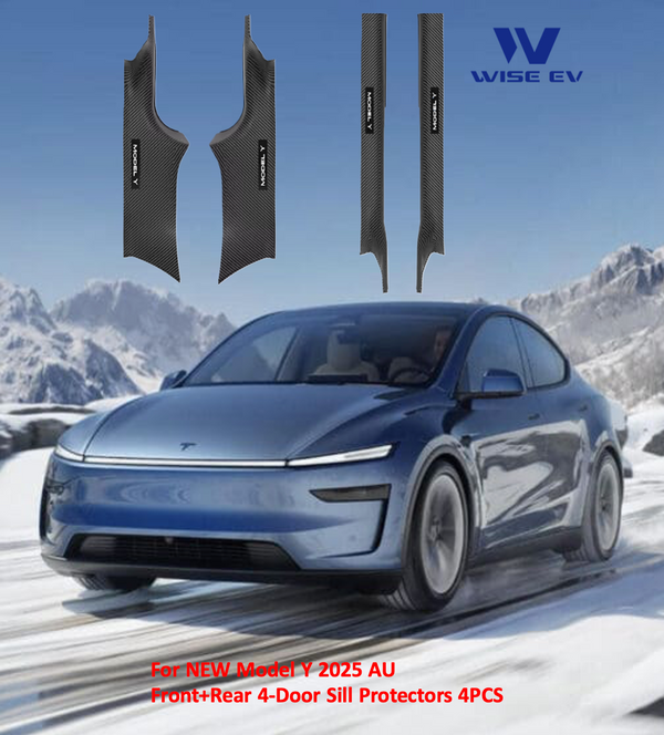 Tesla NEW Model Y 2025 Front and Rear Door Sill Protectors 4PCS