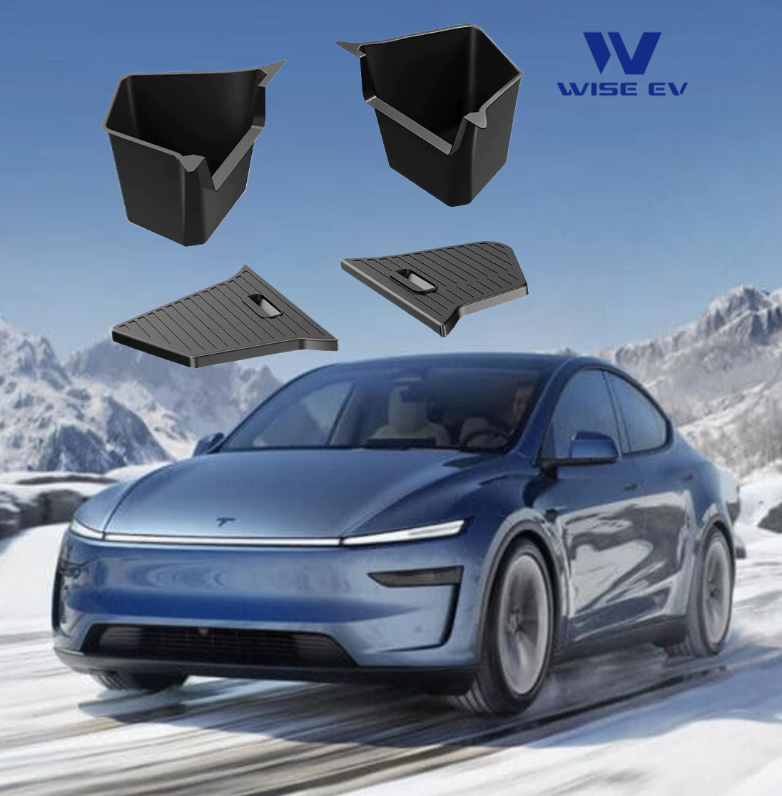 Tesla Rear Window Storage Tesla NEW Model Y 2025 Rear Side Trunk Storage Box With Lids – Wise EV ...