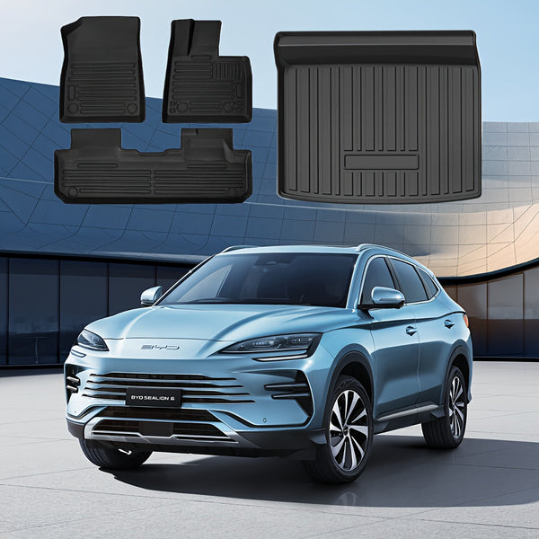 BYD Sealion 6 (2024-2025) TPE All-Weather Car Floor Mats and Trunk Mat Set