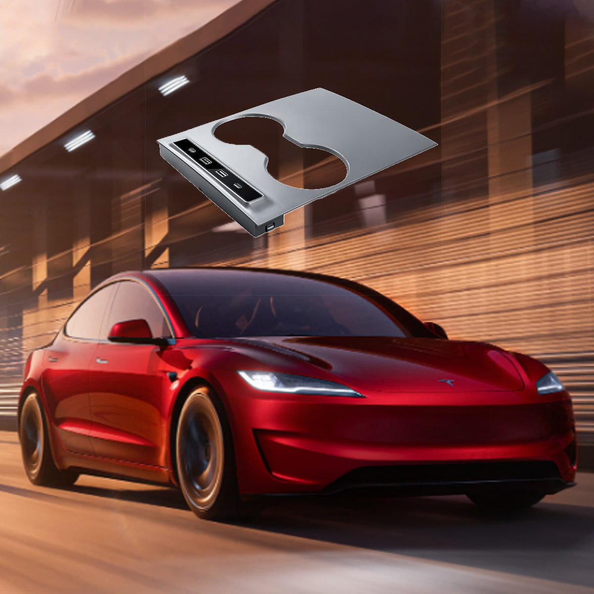 Tesla Center Console USB HUB Adapter for Model 3 & Model Y 2021-2024 ...