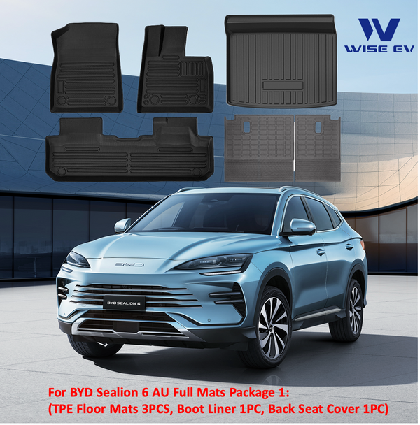BYD Sealion 6 All-Weather TPE Floor Mats Trunk Mats Full Pachage Set