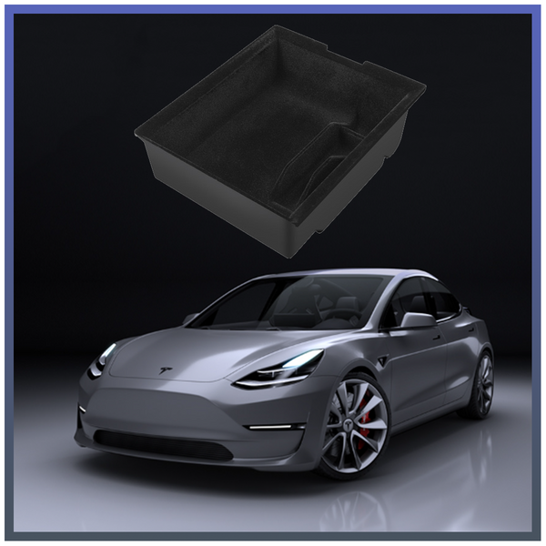 Tesla Center Console Organizer  - Upgrade Flocked Version for Model 3 & Model Y